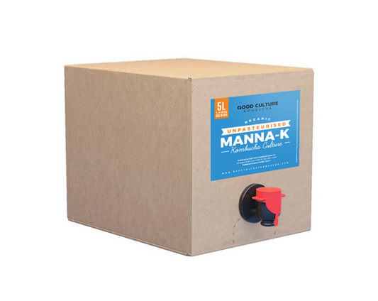 5 Litres of Manna-KX -Premium Green & Black Tea Kombucha – Makes 150 Litres