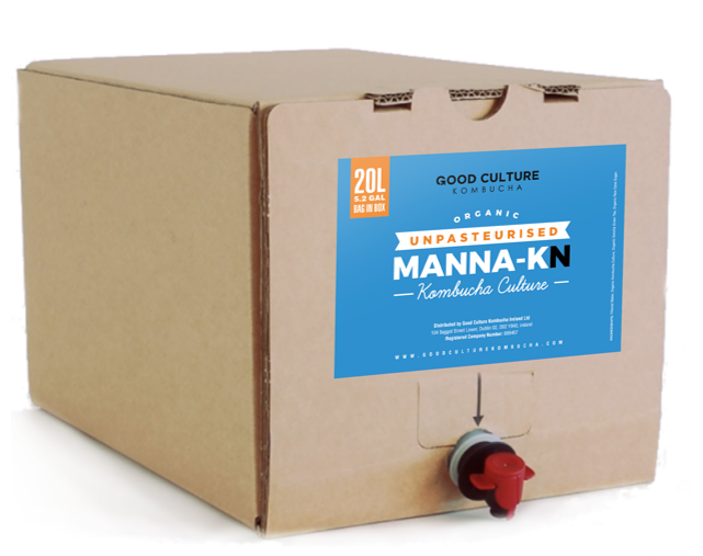 20 Litre Unpasteurised Manna-KN - Black Tea Kombucha – Makes 140 Litres